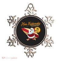 Mele Kalikimaka Surfer Santa Claus Ornament thumb 0