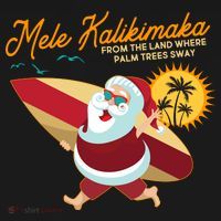 Mele Kalikimaka Surfer Santa Claus Women's Tank Top thumb 5