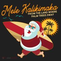 Mele Kalikimaka Surfer Santa Claus Hat thumb 2