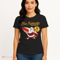Mele Kalikimaka Surfer Santa Claus Women's T-Shirt thumb 4