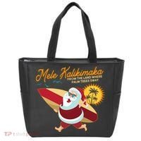 Mele Kalikimaka Surfer Santa Claus Tote Bag thumb 0