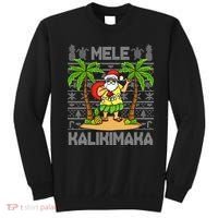 Mele Kalikimaka Santa Claus Hawaiian Christmas In July Sweatshirt thumb 0