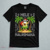 Mele Kalikimaka Santa Claus Hawaiian Christmas In July T-Shirt thumb 5