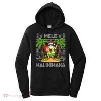 Mele Kalikimaka Santa Claus Hawaiian Christmas In July Women's Hoodie thumb 0