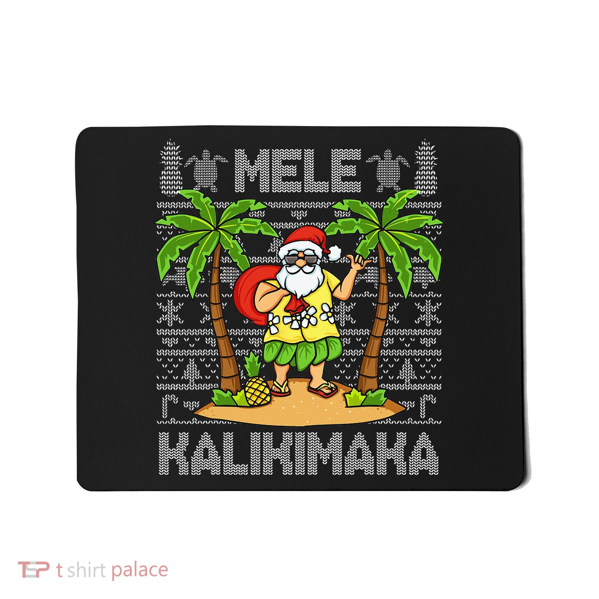 Mele Kalikimaka Santa Claus Hawaiian Christmas In July Mousepad