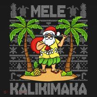 Mele Kalikimaka Santa Claus Hawaiian Christmas In July Women's Tank Top thumb 5