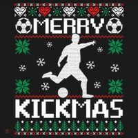 Merry Kickmas Soccer Player Sports Ugly Christmas Sweater Sweatshirt thumb 3