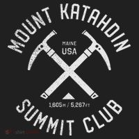 Mount Katahdin Summit Club I Climbed Katahdin Golf Towel thumb 3