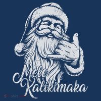 Mele Kalikimaka Santa Claus Hawaiian Christmas Hawaii Spirit T-Shirt thumb 7