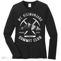 Mount Kilimanjaro Summit Club I Climbed Mt Kilimanjaro Women's Long Sleeve Shirt thumb 0