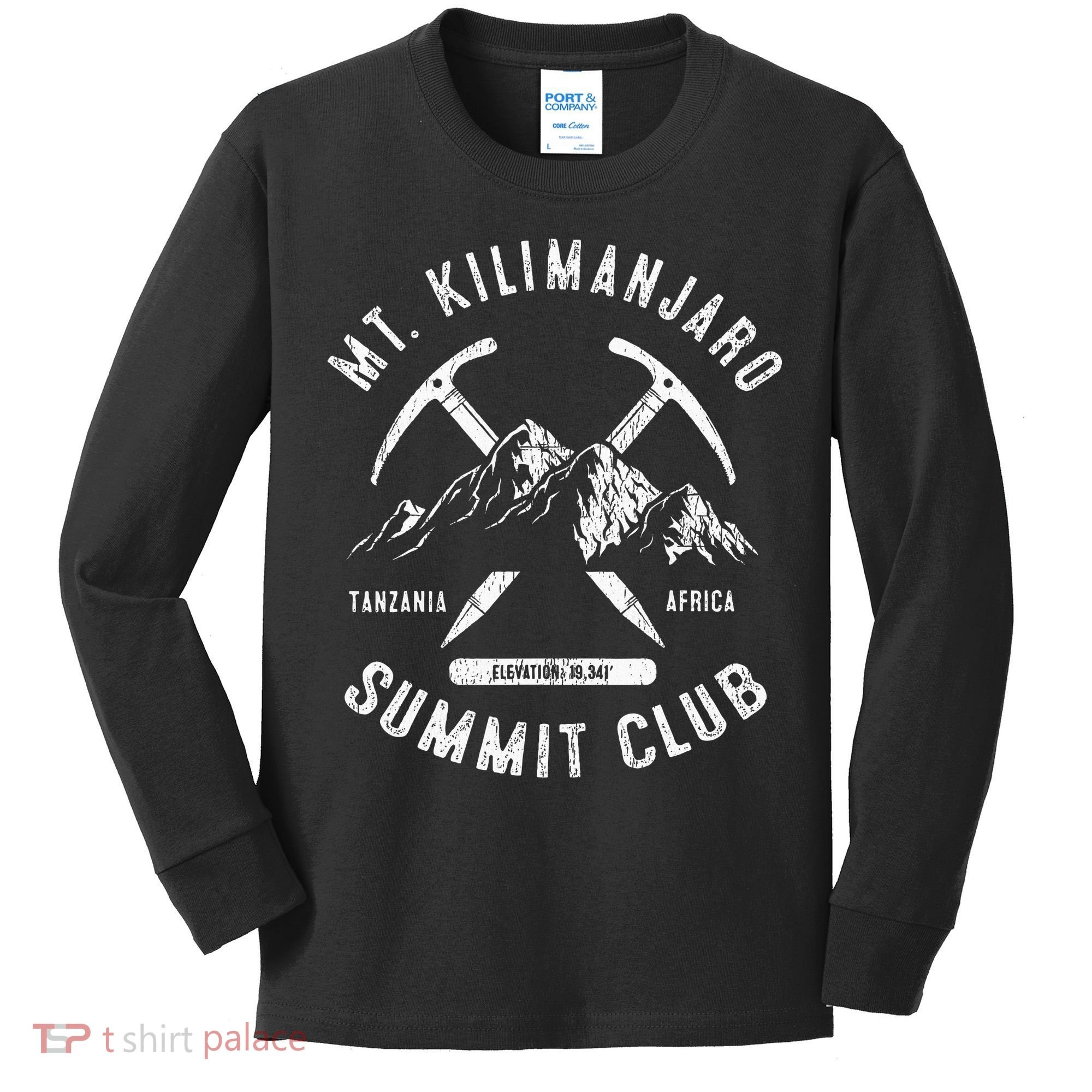 Mount Kilimanjaro Summit Club I Climbed Mt Kilimanjaro Kids Long Sleeve Shirt