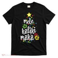 Mele Kalikimaka Shirts For Women Hawaiian Hawaii Christmas T-Shirt thumb 0