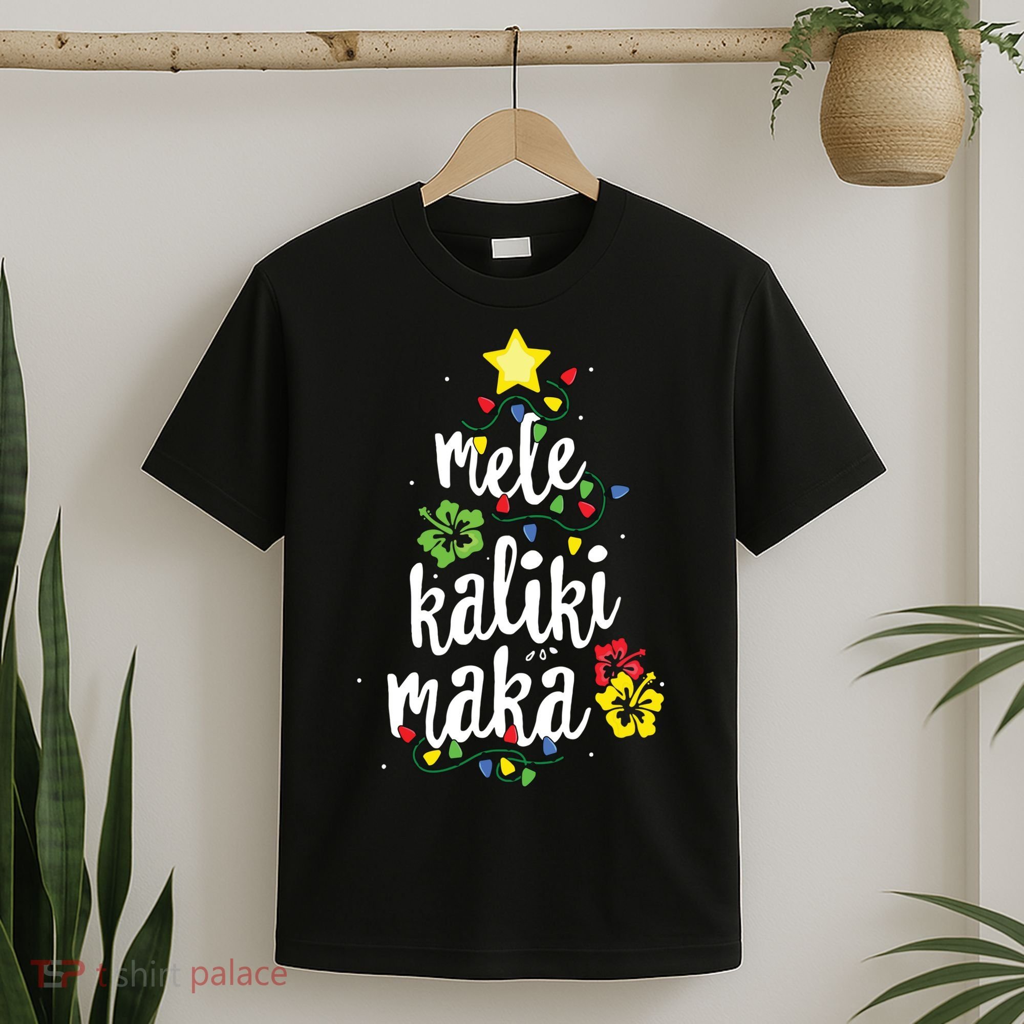 Mele Kalikimaka Shirts For Women Hawaiian Hawaii Christmas T-Shirt