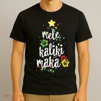 Mele Kalikimaka Shirts For Women Hawaiian Hawaii Christmas T-Shirt thumb 3
