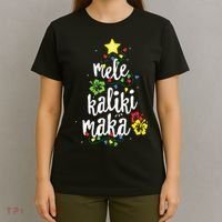 Mele Kalikimaka Shirts For Women Hawaiian Hawaii Christmas T-Shirt thumb 4