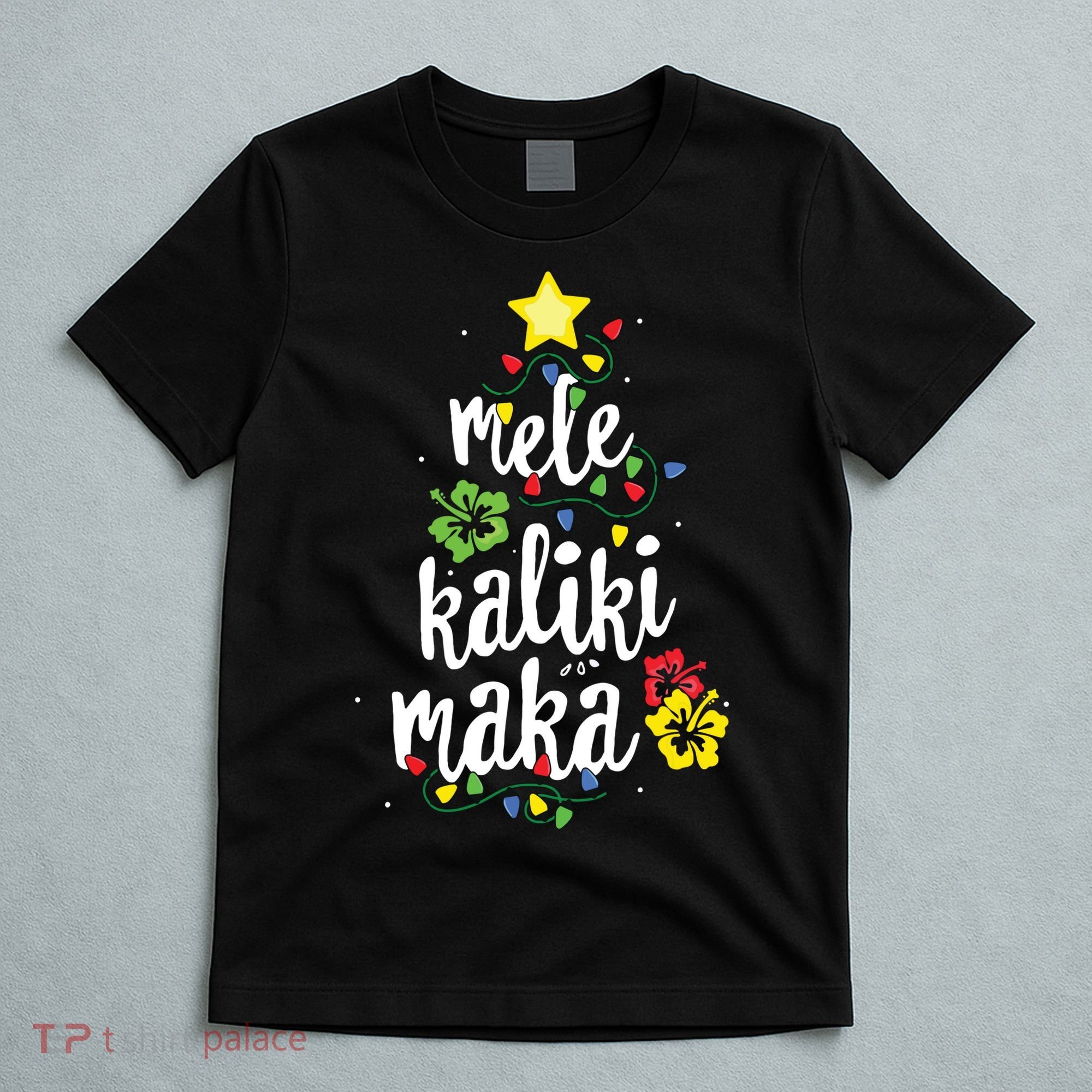 Mele Kalikimaka Shirts For Women Hawaiian Hawaii Christmas T-Shirt