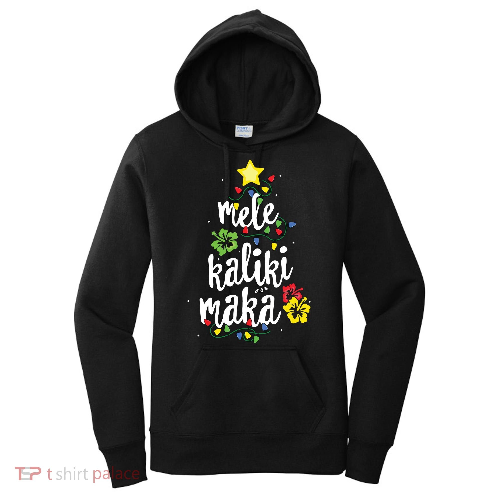 Mele Kalikimaka Shirts For Women Hawaiian Hawaii Christmas Women's Hoodie