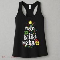 Mele Kalikimaka Shirts For Women Hawaiian Hawaii Christmas Women's Tank Top thumb 3