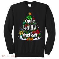 Mele Kalikimaka Tropical Christmas Hawaiian Santa Xmas Tree Sweatshirt thumb 0