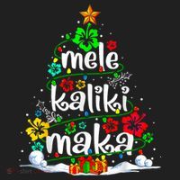 Mele Kalikimaka Tropical Christmas Hawaiian Santa Xmas Tree Beanie thumb 2