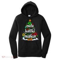 Mele Kalikimaka Tropical Christmas Hawaiian Santa Xmas Tree Women's Hoodie thumb 0