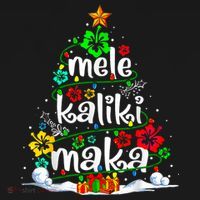 Mele Kalikimaka Tropical Christmas Hawaiian Santa Xmas Tree Women's Tank Top thumb 5