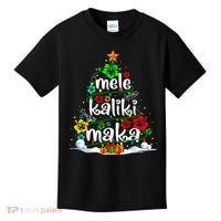 Mele Kalikimaka Tropical Christmas Hawaiian Santa Xmas Tree Kids T-Shirt thumb 0