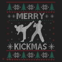 Merry Kickmas Taekwondo Christmas Ugly Sweater Xmas Funny Beanie thumb 2