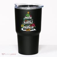 Mele Kalikimaka Tropical Christmas Hawaiian Santa Xmas Tree Tumbler thumb 0