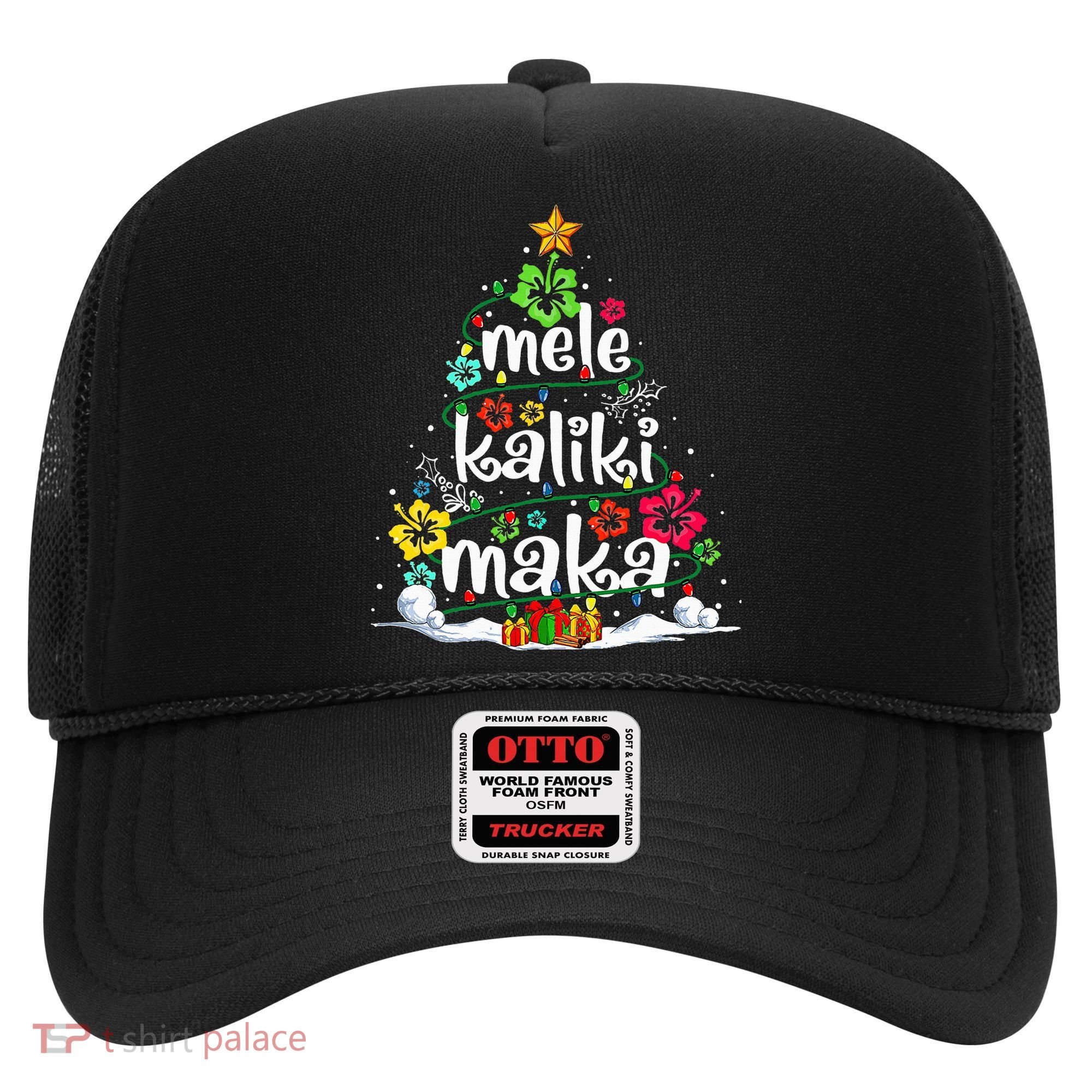 Mele Kalikimaka Tropical Christmas Hawaiian Santa Xmas Tree Hat