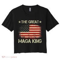 Maga King, The Great Maga King, Ultra Maga Women's Crop Top Tee thumb 0