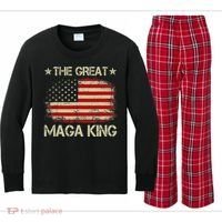 Maga King, The Great Maga King, Ultra Maga Kids Long Sleeve Plaid Pajama Set thumb 0