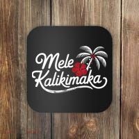 Mele Kalikimaka Tropical Christmas Hawaiian Xmas Coaster thumb 0