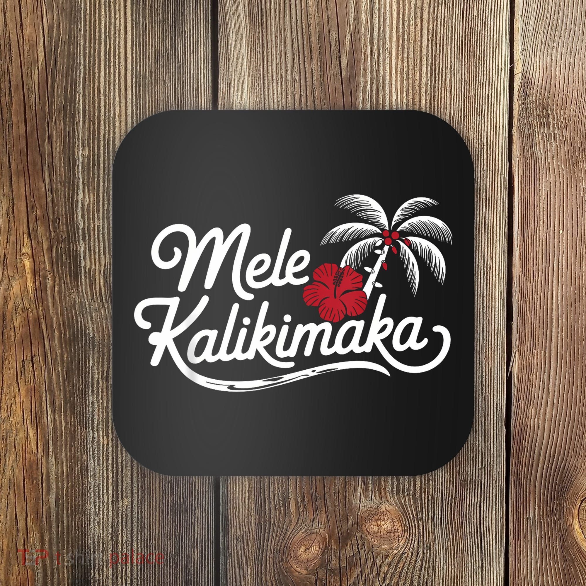 Mele Kalikimaka Tropical Christmas Hawaiian Xmas Coaster