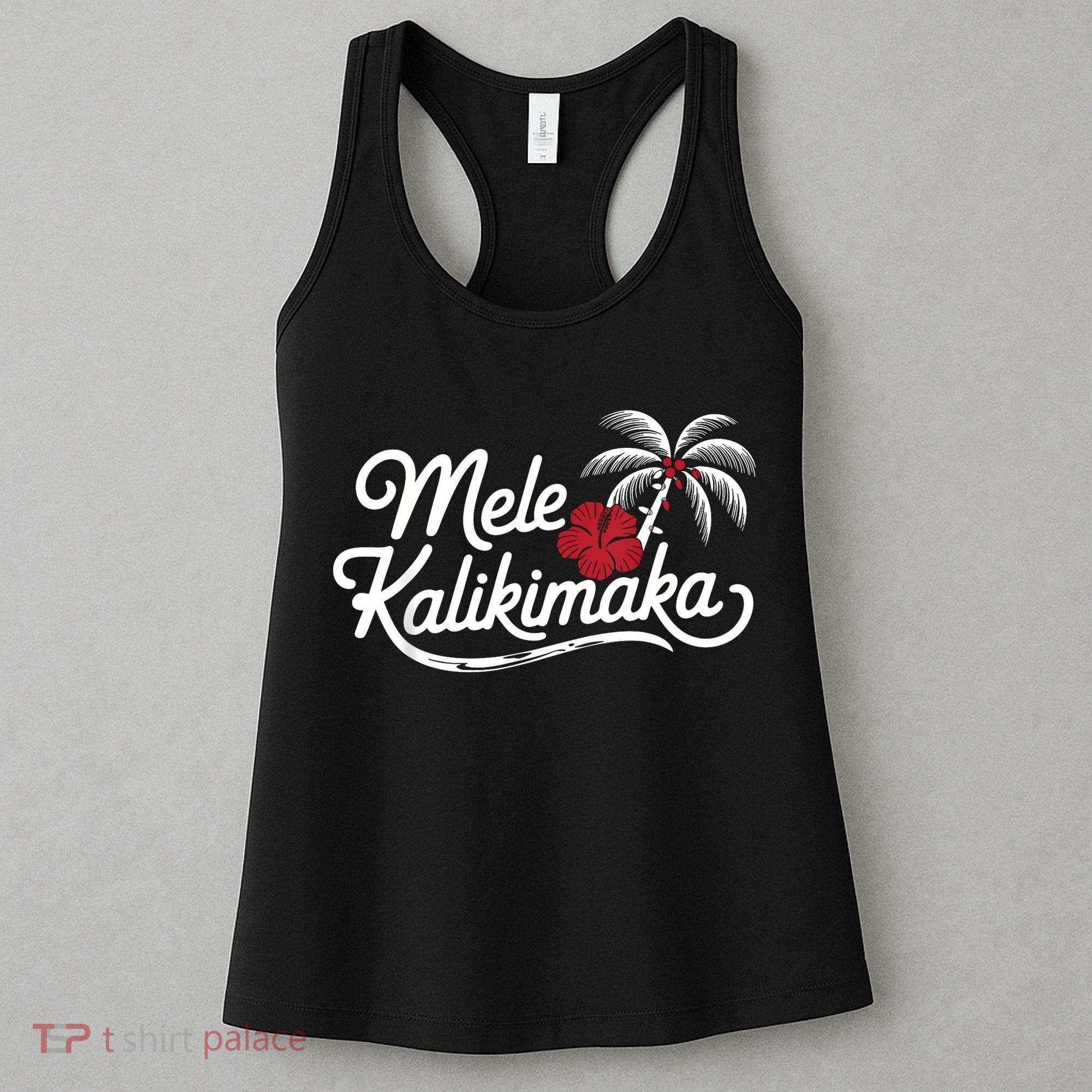 Mele Kalikimaka Tropical Christmas Hawaiian Xmas Women's Tank Top
