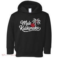 Mele Kalikimaka Tropical Christmas Hawaiian Xmas Toddler Hoodie thumb 0