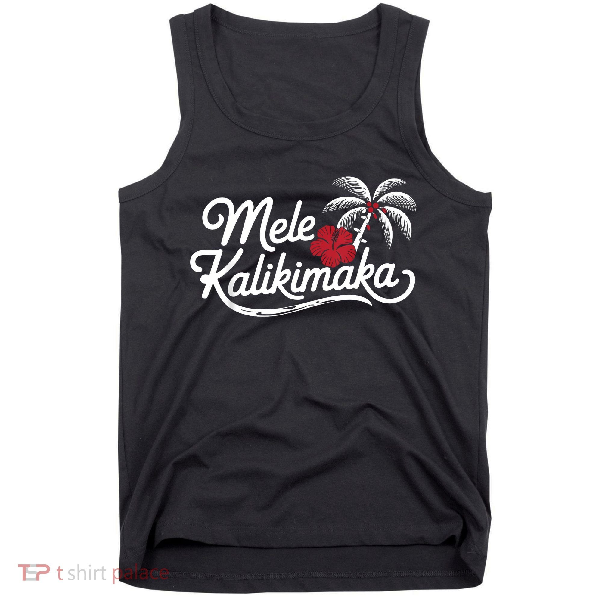 Mele Kalikimaka Tropical Christmas Hawaiian Xmas Tank Top