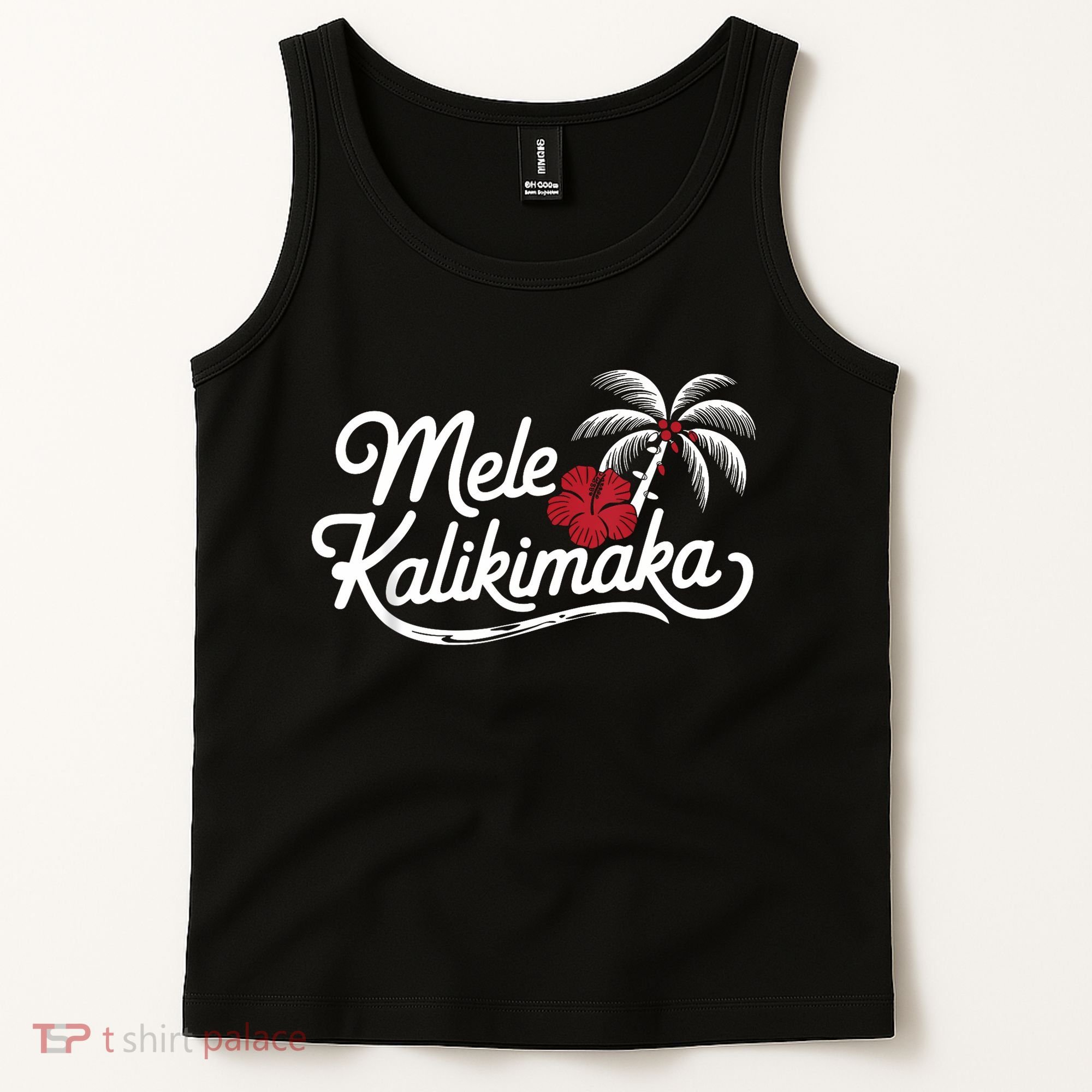 Mele Kalikimaka Tropical Christmas Hawaiian Xmas Tank Top