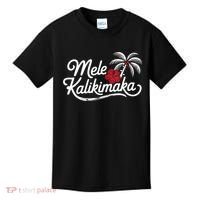 Mele Kalikimaka Tropical Christmas Hawaiian Xmas Kids T-Shirt thumb 0