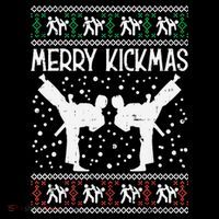 Merry Kickmas Ugly Christmas Karate Jiu Jitsu Martial Coffee Mug thumb 5
