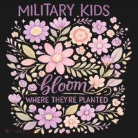 Military Kids Where They're Planted Purple Up Tall Sweatshirt thumb 2