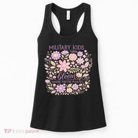 Military Kids Where They're Planted Purple Up Women's Tank Top thumb 0