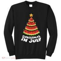 Mele Kalikimaka Water Melon Xmas Tree Christmas In July Sweatshirt thumb 0