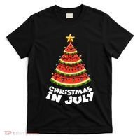 Mele Kalikimaka Water Melon Xmas Tree Christmas In July T-Shirt thumb 0