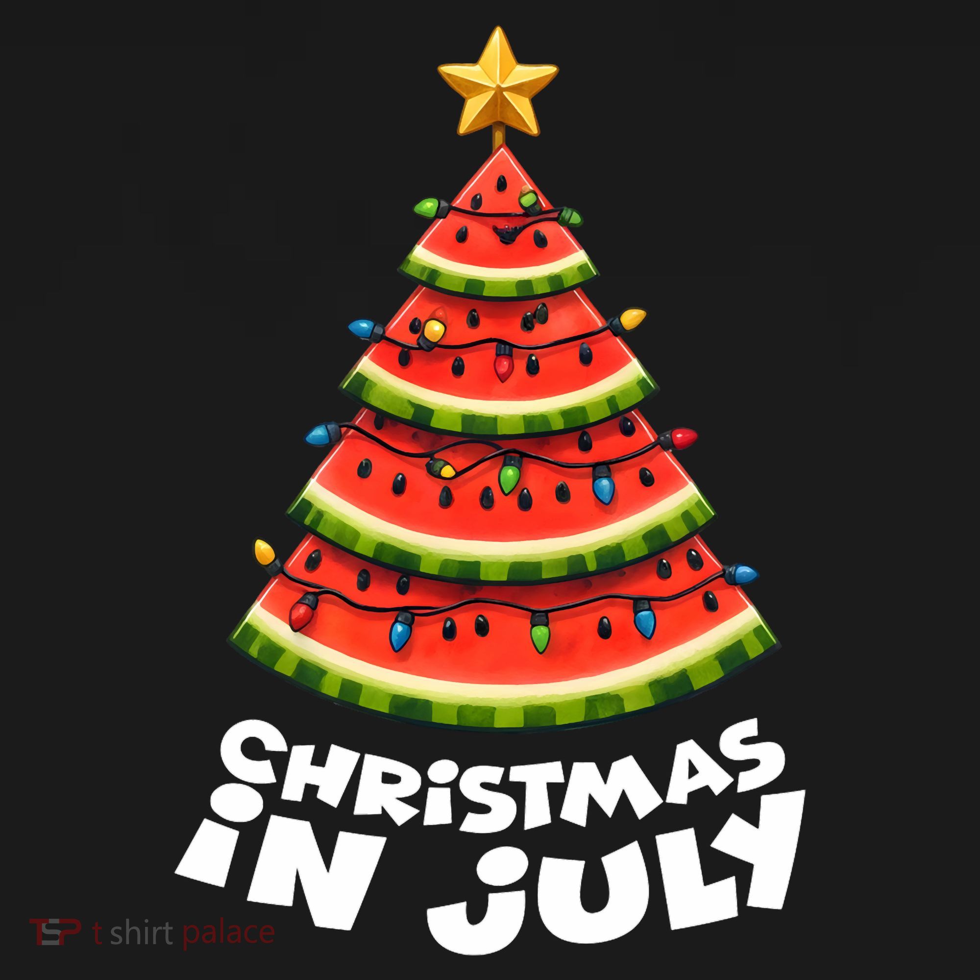 Mele Kalikimaka Water Melon Xmas Tree Christmas In July Baby Bodysuit