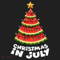 Mele Kalikimaka Water Melon Xmas Tree Christmas In July Hat thumb 2