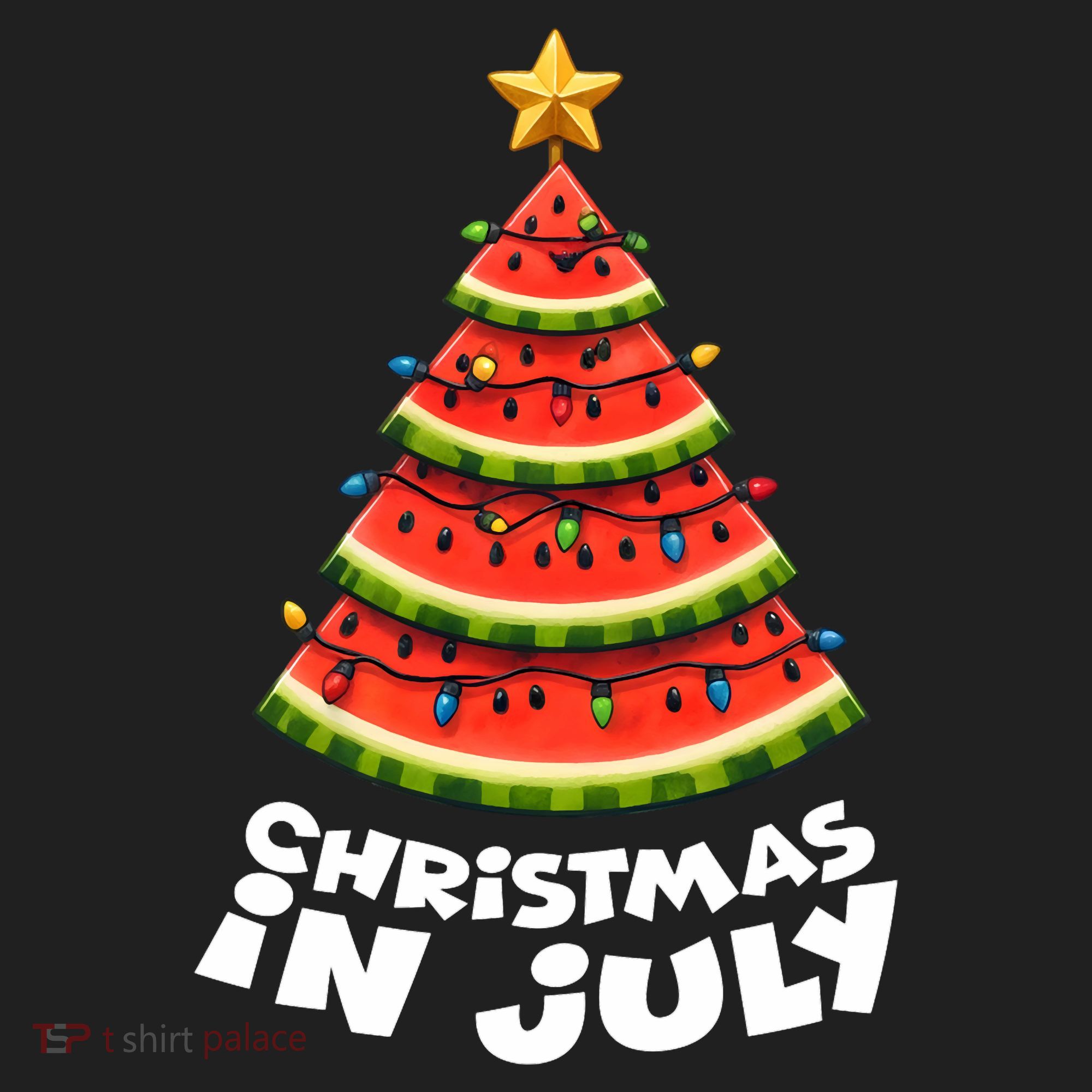 Mele Kalikimaka Water Melon Xmas Tree Christmas In July Golf Towel