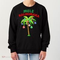 Mele Kalikimaka Xmas Hawaiian Tree Christmas Women's Sweatshirt thumb 0