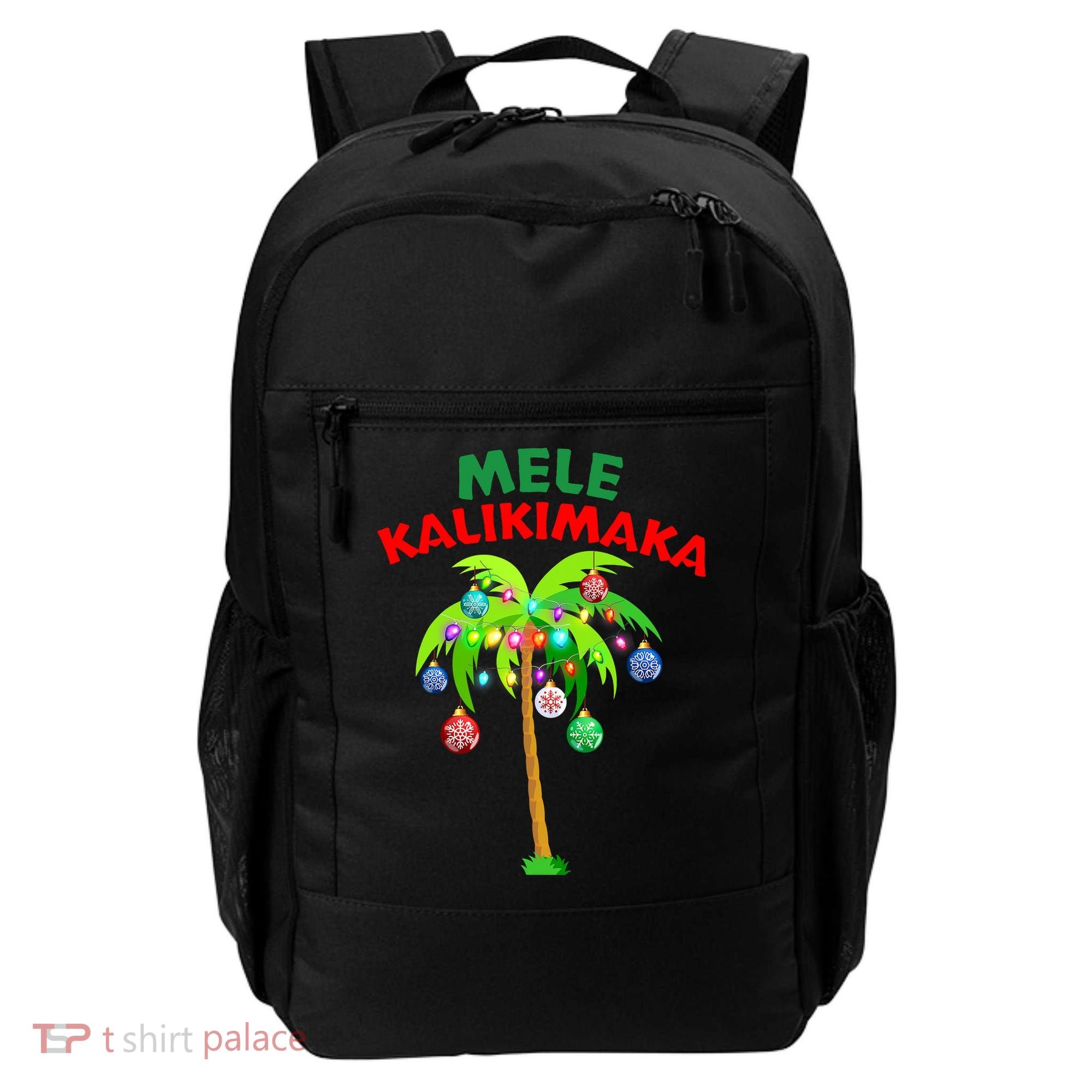 Mele Kalikimaka Xmas Hawaiian Tree Christmas Backpack
