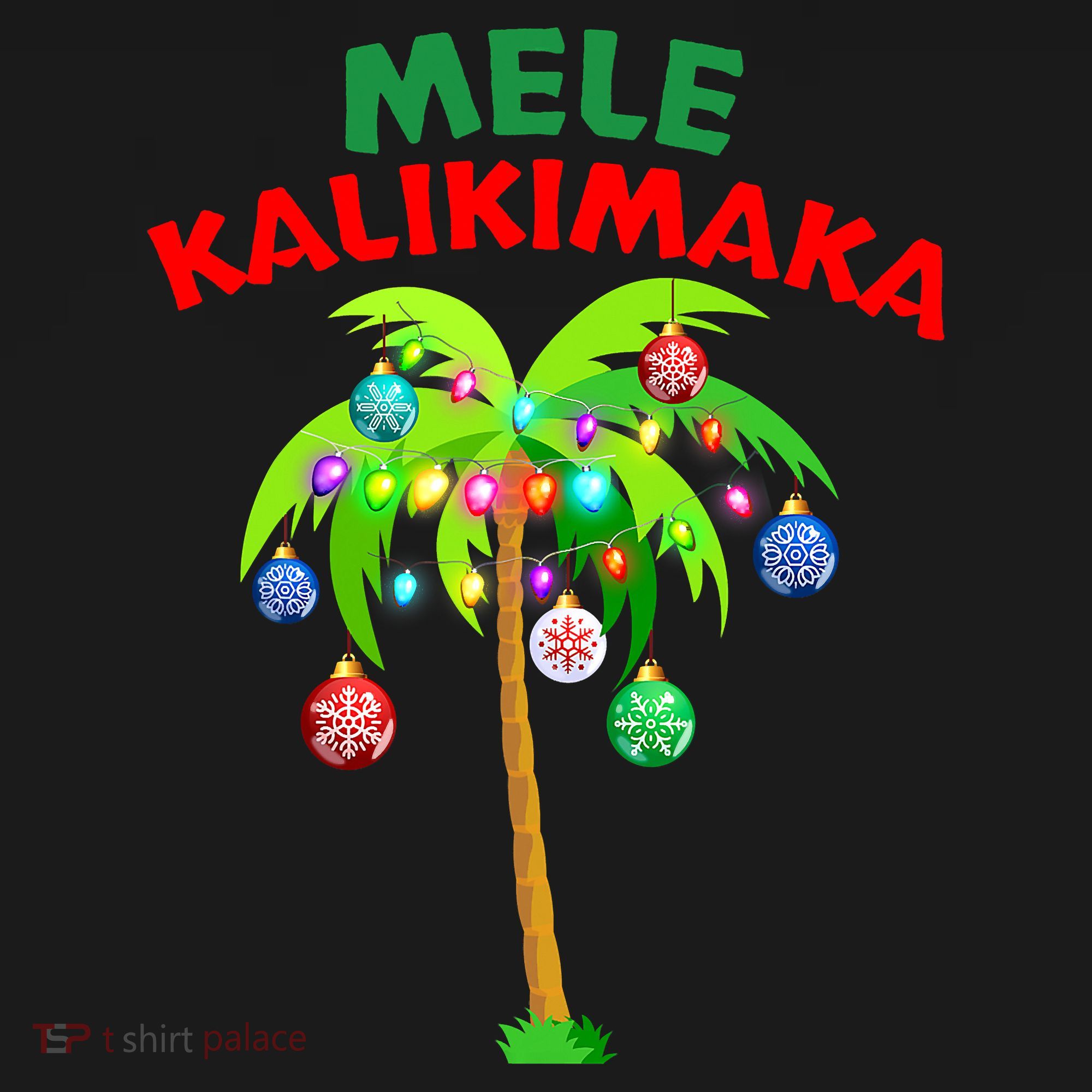Mele Kalikimaka Xmas Hawaiian Tree Christmas Women's Tank Top